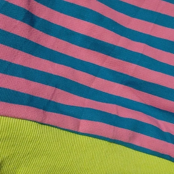 Oversized Striped Neon Sweater - Picture 11 of 14